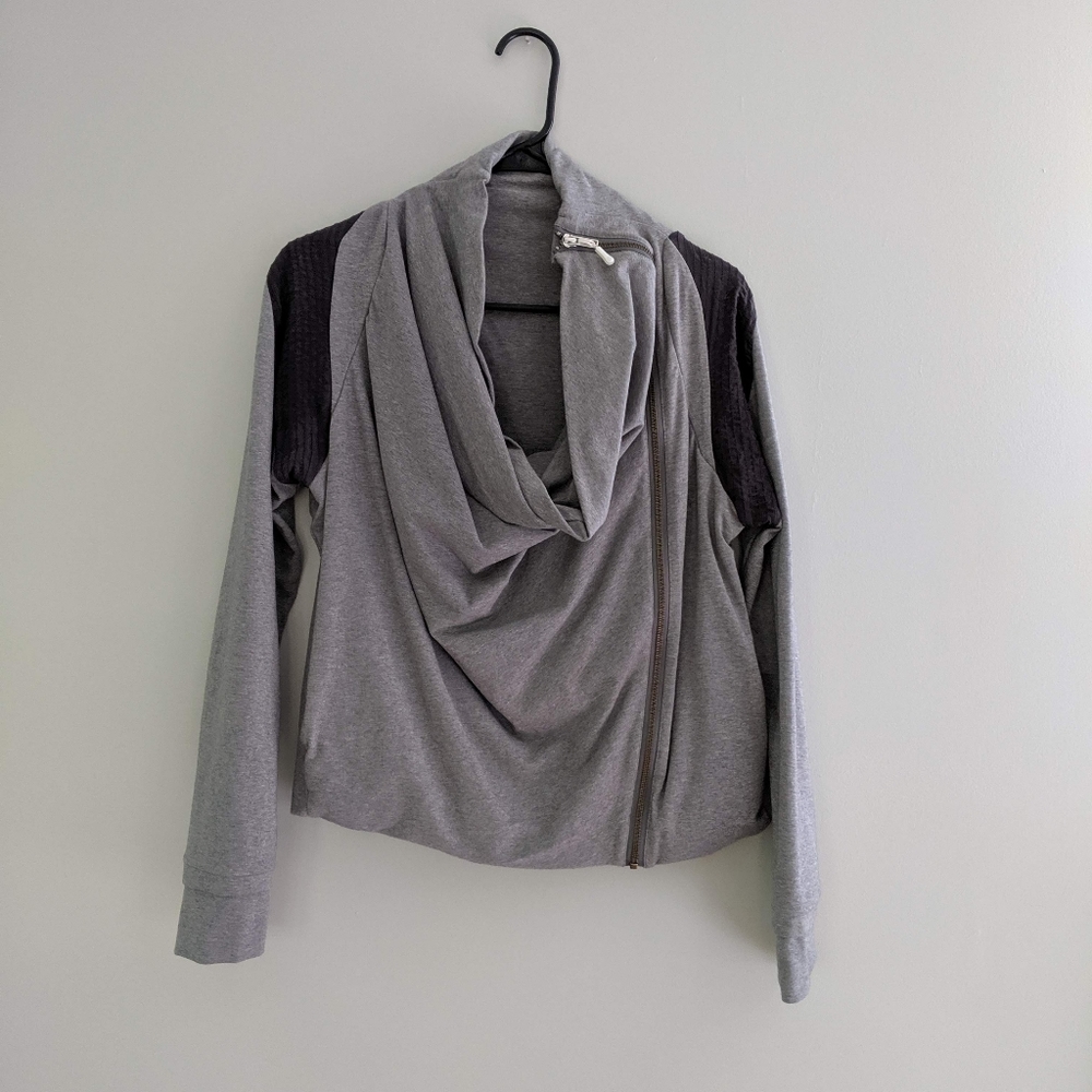 Lululemon Sway Cowl Neck Moto Jacket
